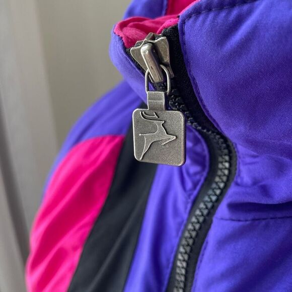 Vintage 80s White Stag Bold Colorblock Ski Winter Jacket Coat L - Picture 8 of 16